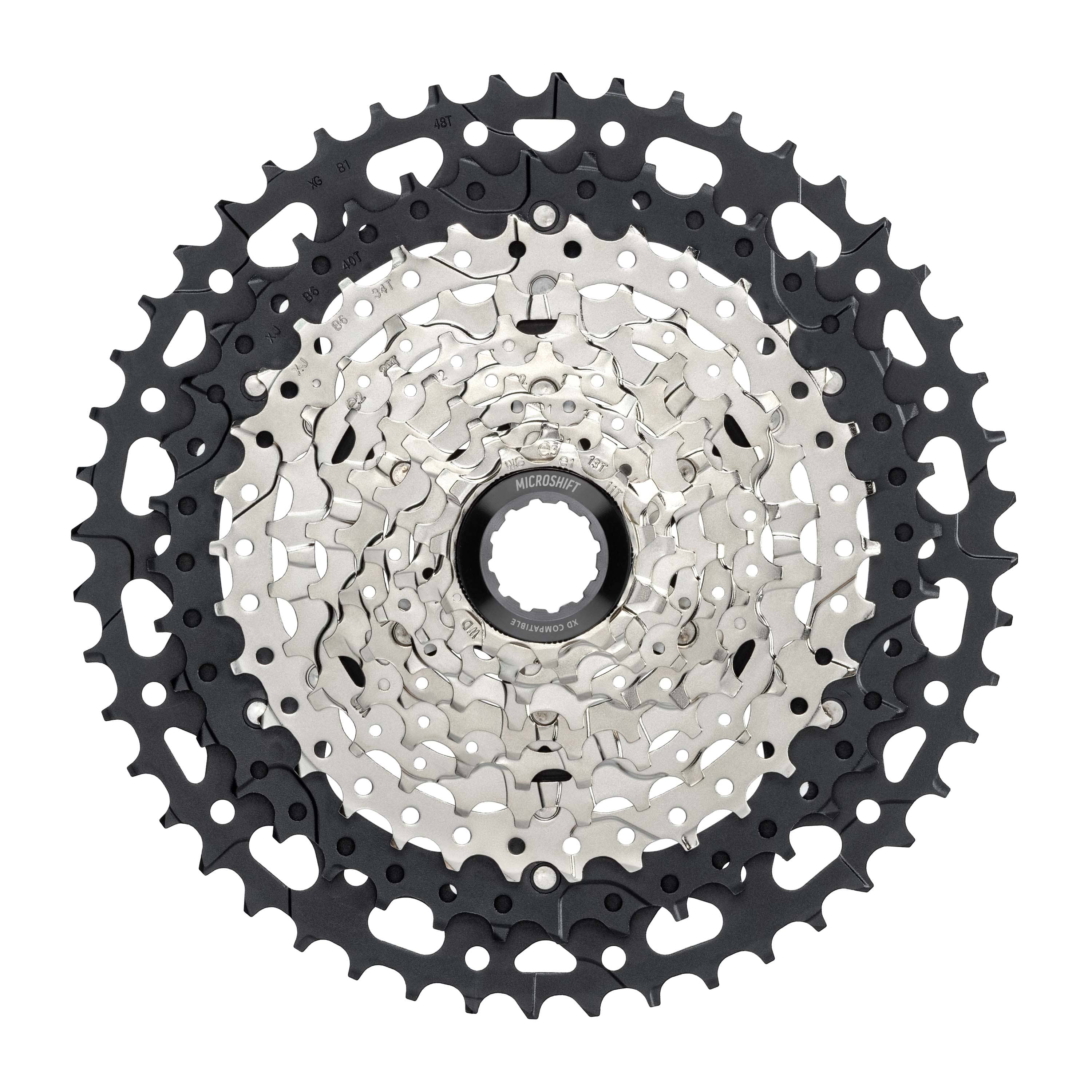 MICRO SHIFT Advent MX G-Series Alloy SpeedRamp Cassette 10 Speed