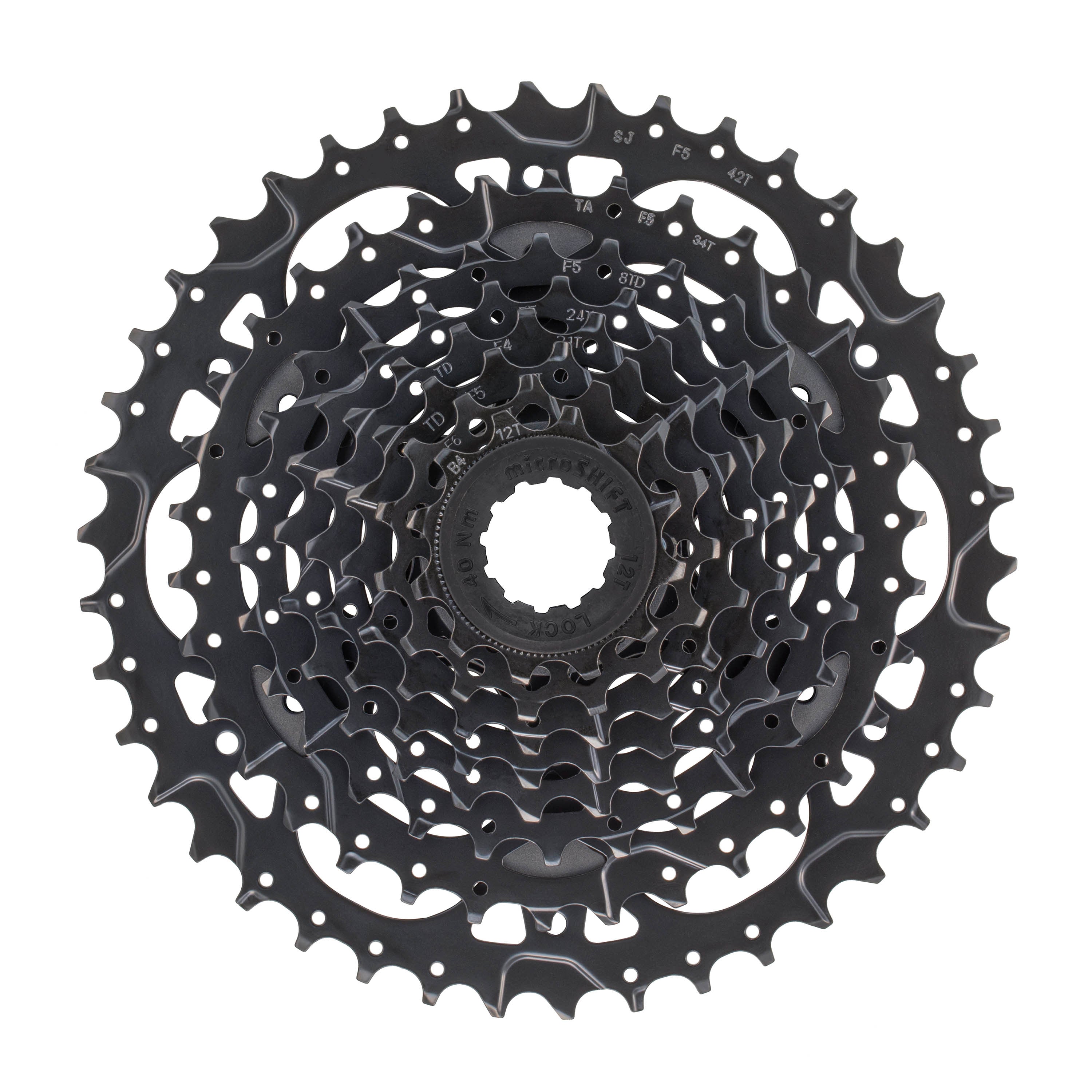 MICRO SHIFT Acolyte H-Series 8 Speed Cassette 12-42t – SimWorks