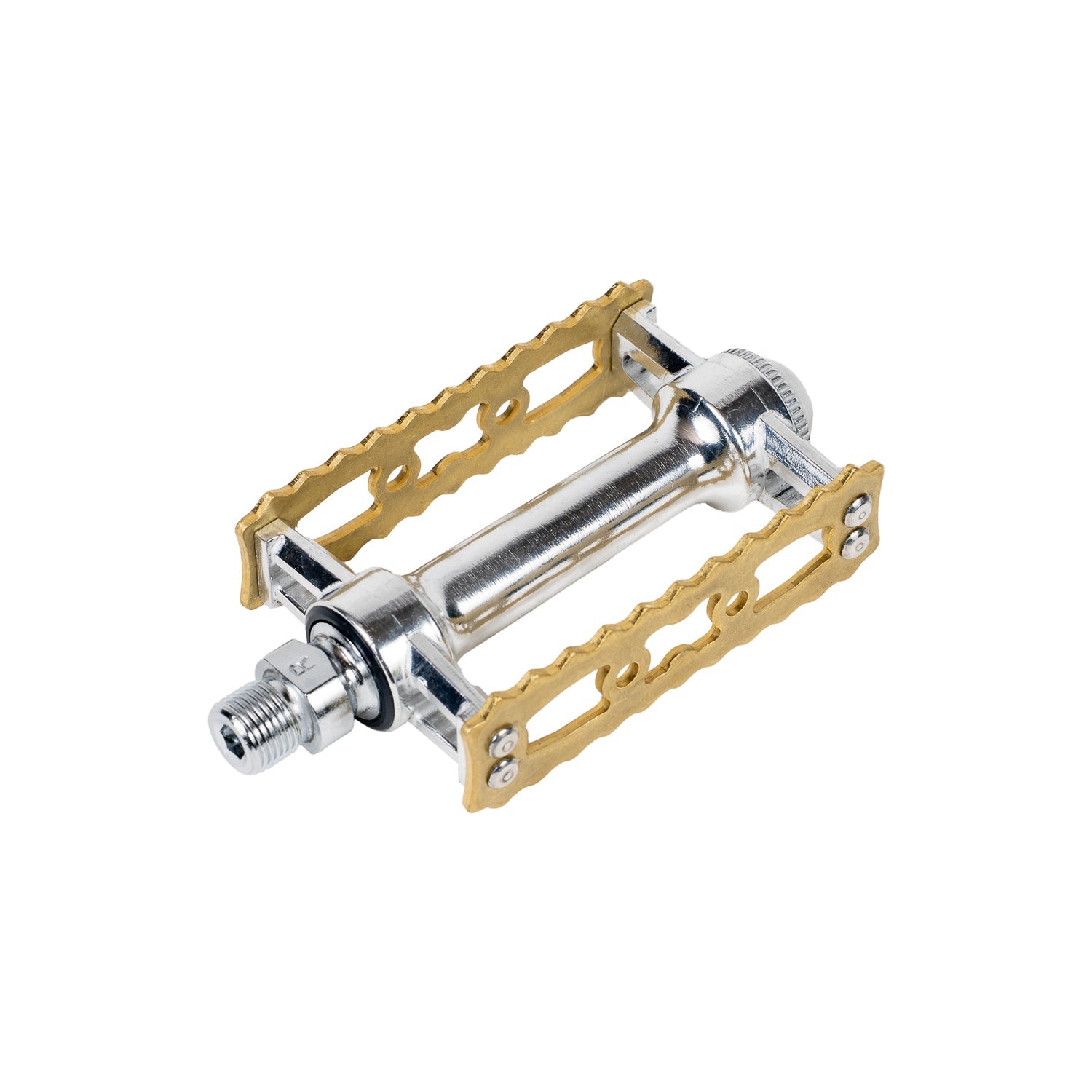 pedals for touring bike MKS Sylvan Touring Pedals, Brass, for city bikes